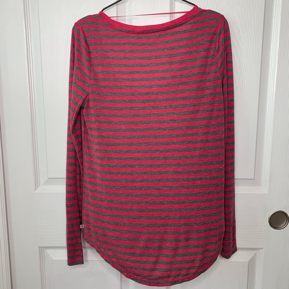 Juicy Couture Pink & Grey Stripped Long Sleeve - Picture 3 of 7